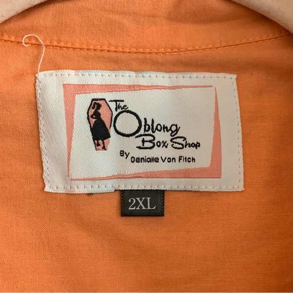 Retro Style Vintage Reproduction “Un-Happy Camper” Button Down Shirt Dress. - Picture 3 of 5